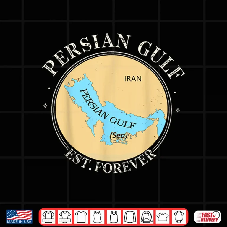 Design Vintage Persian Gulf Est Forever Retro Gulf of Persia Shirt 2