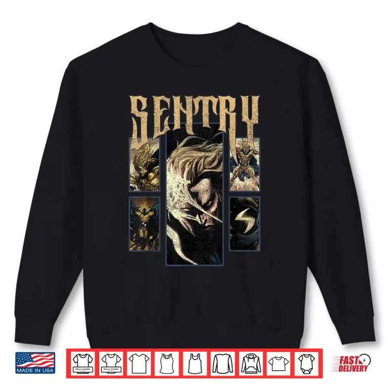 Sweatshirt Marvel Comics Retro Classic Sentry Multiple Panel Shot Shirt