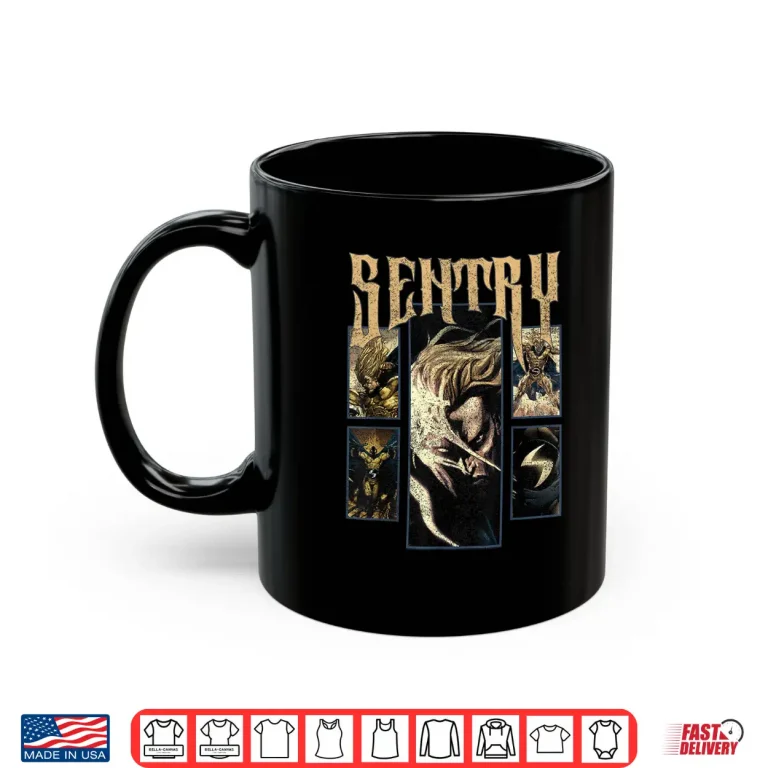Mug Marvel Comics Retro Classic Sentry Multiple Panel Shot Shirt