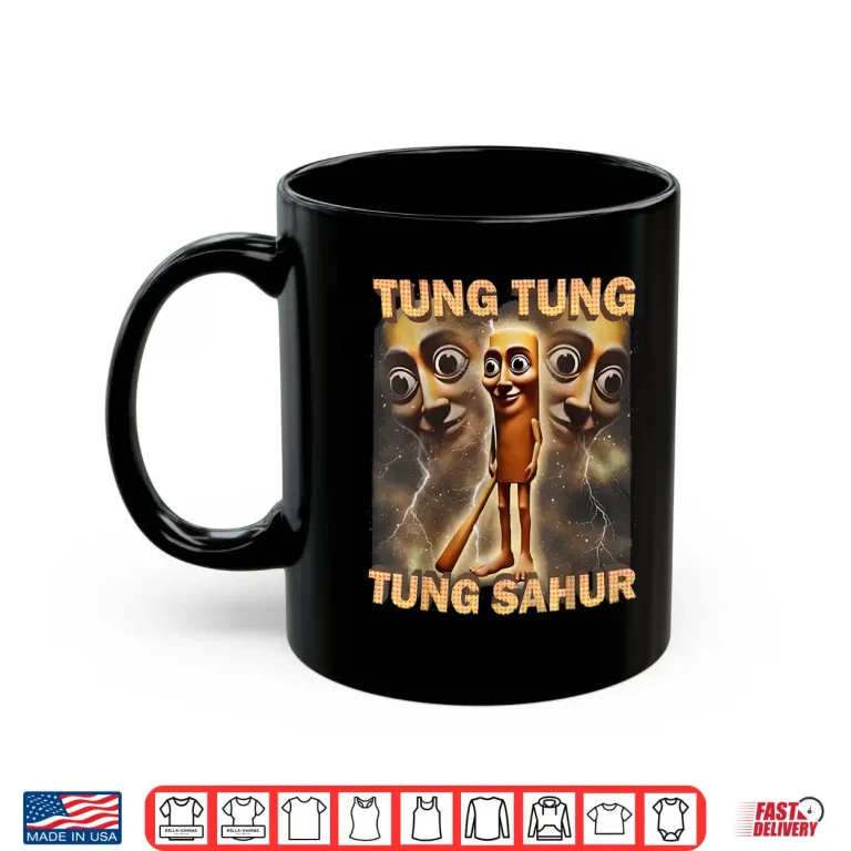 Mug Tung Tung Tung Sahur Funny Meme Brainrot Humor Gen Z Shirt