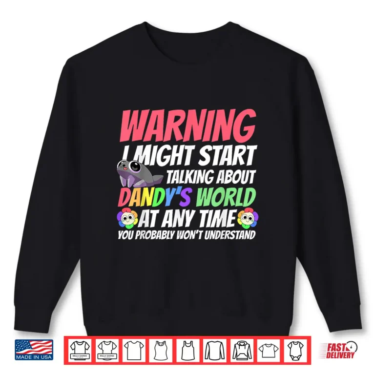 Sweatshirt Dandys World Characters Funny Dandys World kids toddler Shirt 2