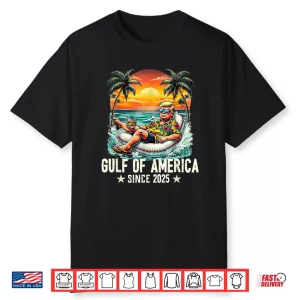 Gulf Of Us America Est 2025 Retro Vintage Beach Shirt