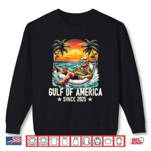 Sweatshirt Gulf Of US America Est 2025 Retro Vintage Beach Shirt 2
