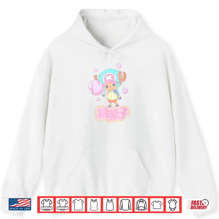 Hoodie One Piece Anime Tony Tony Chopper Cotton Candy Shirt 2