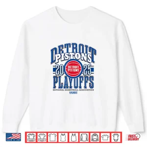 Sweatshirt NBA Official Detroit Pistons 2025 Playoffs Showtime Shirt 2