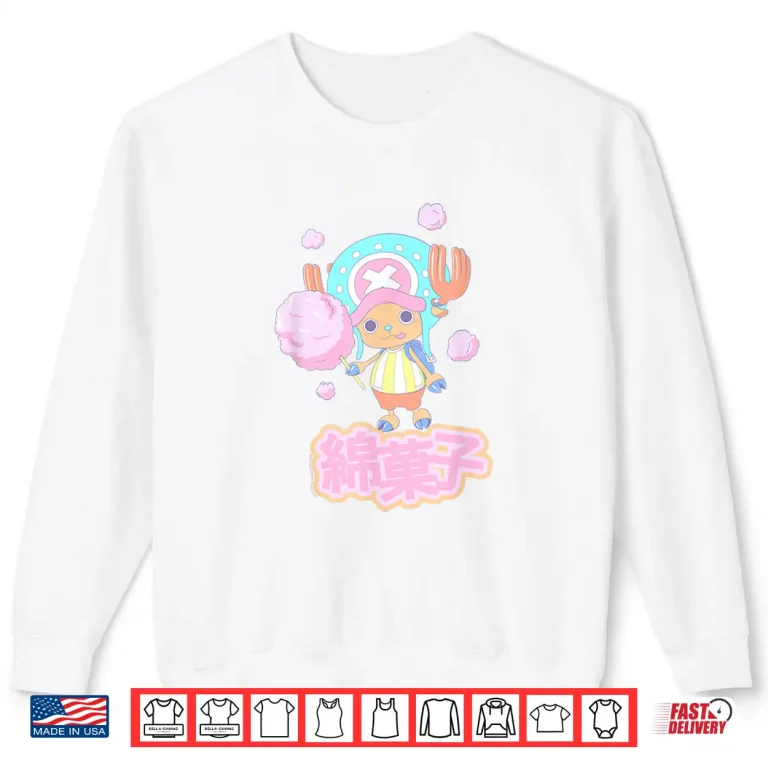 Sweatshirt One Piece Anime Tony Tony Chopper Cotton Candy Shirt 2