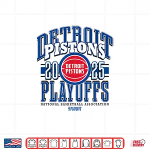 Design NBA Official Detroit Pistons 2025 Playoffs Showtime Shirt 2
