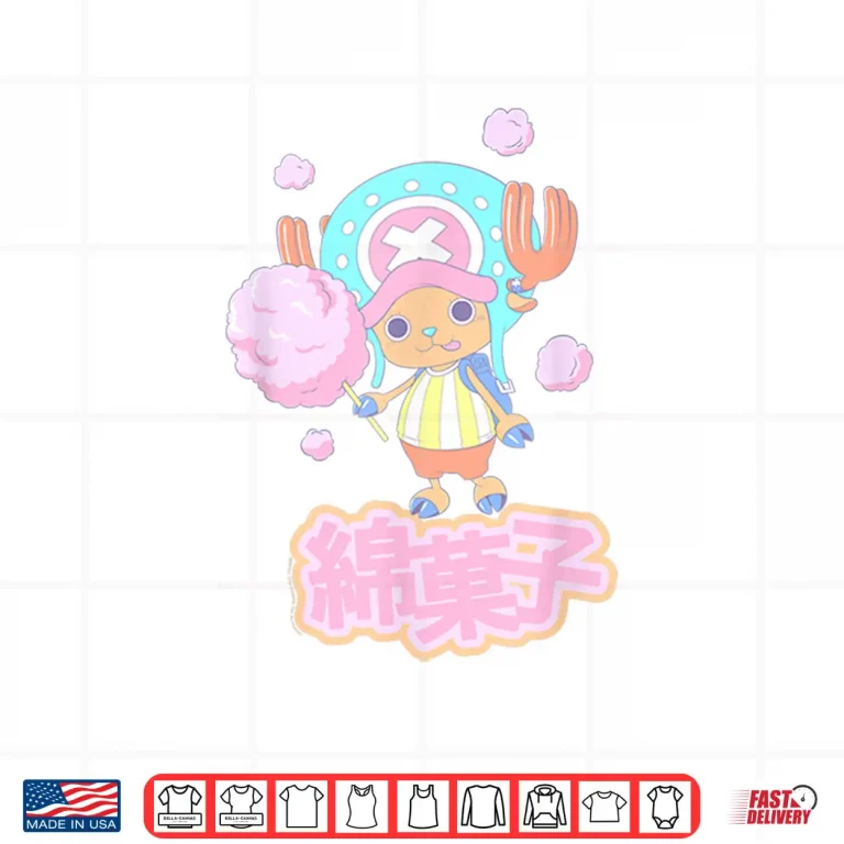 Design One Piece Anime Tony Tony Chopper Cotton Candy Shirt 2
