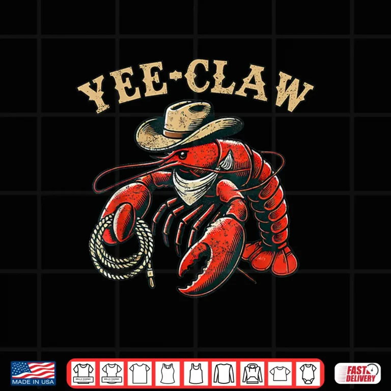 Design Yee Claw Cowboy Funny Crawfish Cajun Seafood Festival Shirt 2