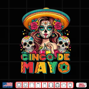 Cinco De Mayo Shirt Mexican Fiesta 5 De Mayo Women Girls Shirt 4 Design Cinco De Mayo Shirt Mexican Fiesta 5 De Mayo Women Girls Shirt