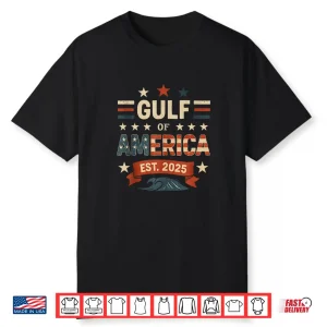 Retro Gulf Of Usa America Since 2025 American Flag Usa Gulf Shirt