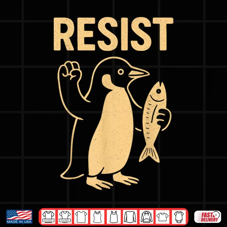 Design Penguin Resist Penguins Protest Against Tariffs Shirt