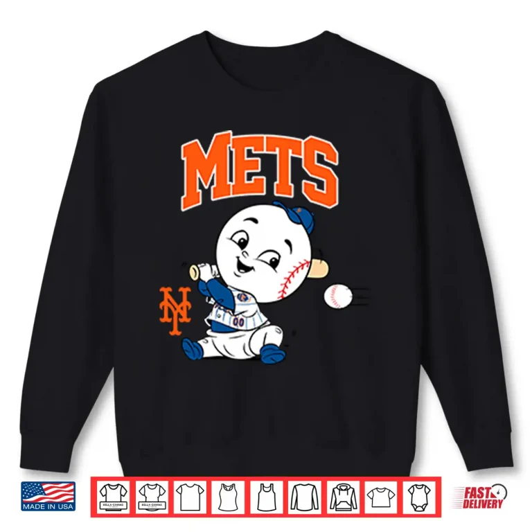 Sweatshirt New York Mets Royal Baby Mascot Shirt