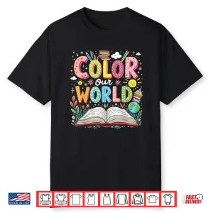 Color Our World Book Reading Program 2025 Summer Shirt