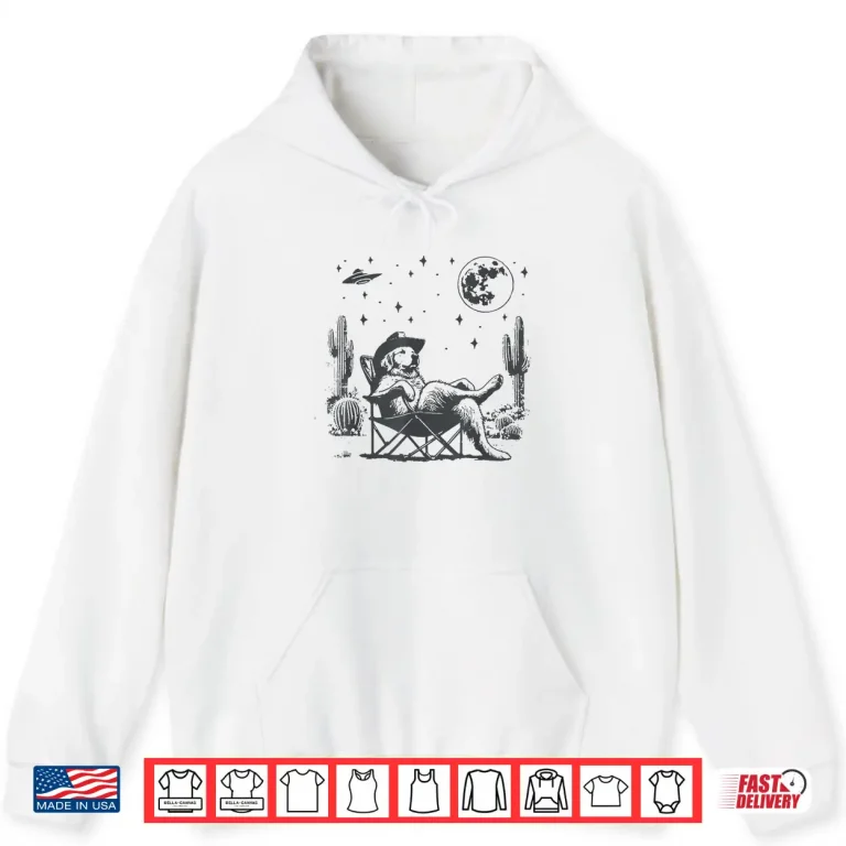 Hoodie Howdy Golden Retriever Western Cowboy Vintage Dog Lovers Shirt