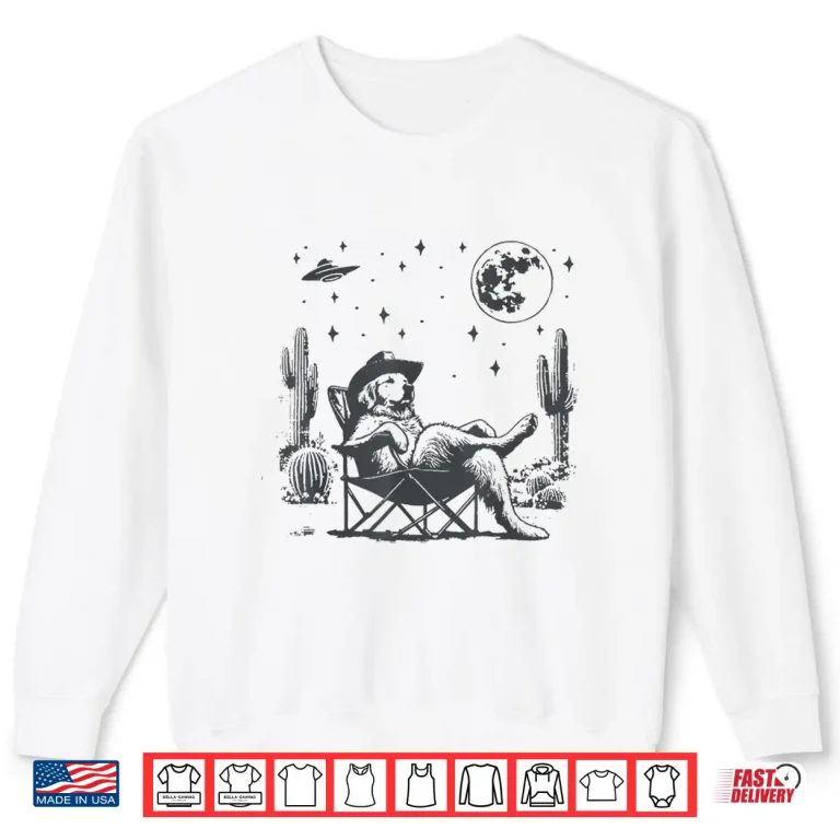 Sweatshirt Howdy Golden Retriever Western Cowboy Vintage Dog Lovers Shirt