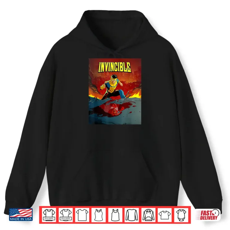 Hoodie Invincible Omni Man Bloody Reflection Poster Shirt