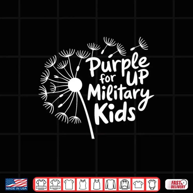 Design Purple Up for Military Kids Shirt