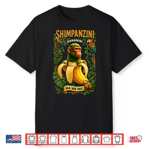 Shimpanzini Bananini Banana Monkey Meme Italian Brainrot Shirt