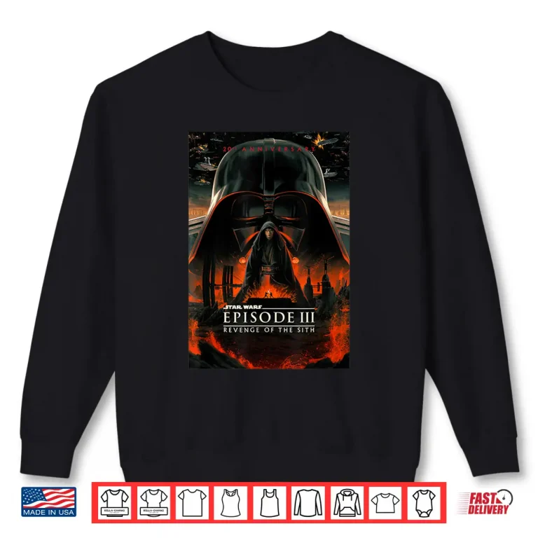 Sweatshirt Star Wars 20th Anniversary Episode III Epic Chest Poster Shirt