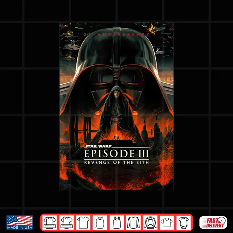 Design Star Wars 20th Anniversary Episode III Epic Chest Poster Shirt