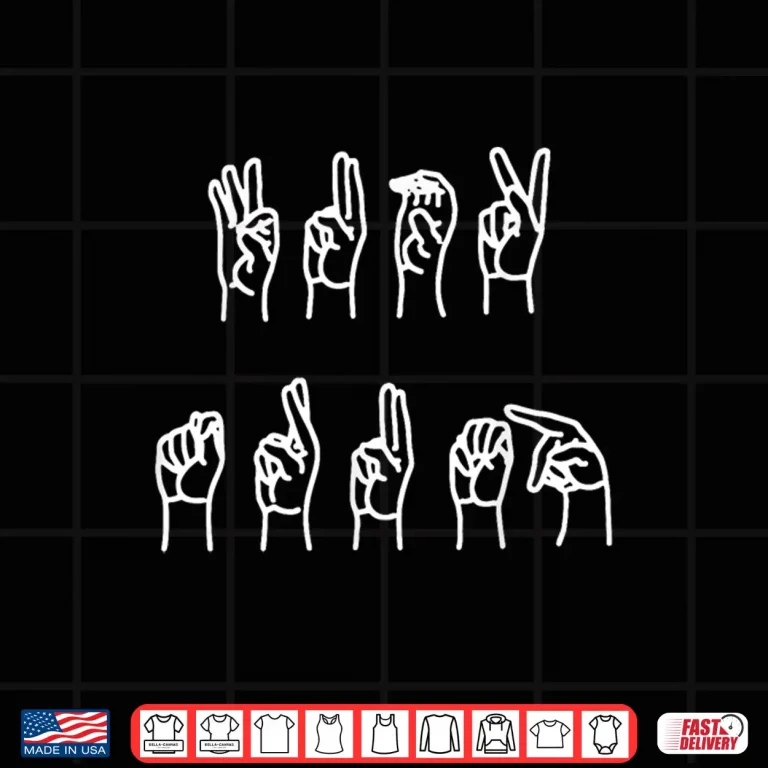 Design Subtle Anti Trump ASL Sign Language Shirt
