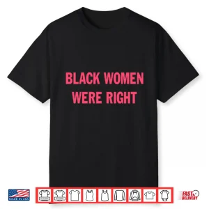 Black Women Were Right Shirt