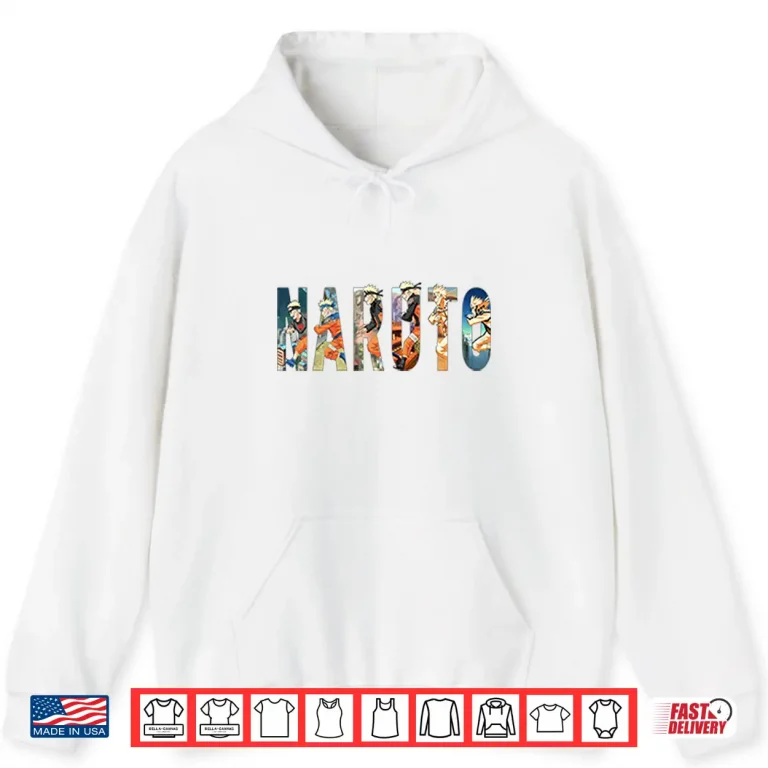 Hoodie Naruto Evolution Character Art Shirt