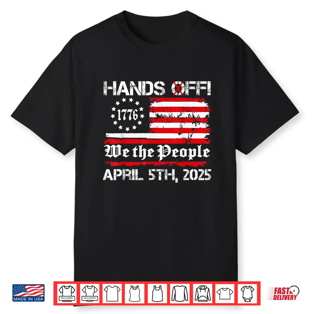 Hands Off Protest Saturday April 5 Usa Flag Shirt Hands Off Protest Saturday April 5 Usa Flag Shirt