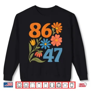 Sweatshirt Anti Trump Floral Democrat President Liberal Shirt