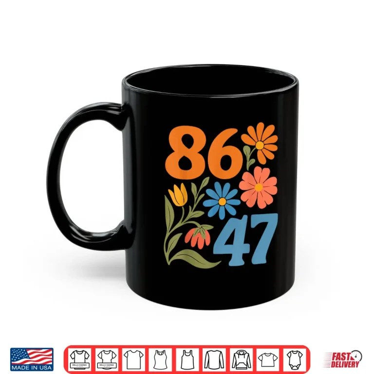 Mug Anti Trump Floral Democrat President Liberal Shirt