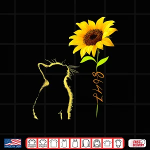 Design 8647 Subtle Anti Trump 86 47 Cat Sunflower Cat Lovers Shirt