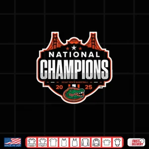 Design Florida Gators National Champs 2025 Mens Basketball Shirt