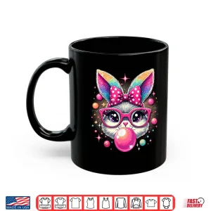 Mug Happy Easter Bunny Tie Dye Coquette Bow Rabbit Face Easter Shirt