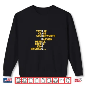Sweatshirt San Diego Names 2025 San Diego Baseball Shirt