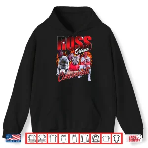 Hoodie Hip Hop Ross Greene Cincinnati Reds Bulldog Baseball Shirt