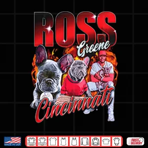Design Hip Hop Ross Greene Cincinnati Reds Bulldog Baseball Shirt