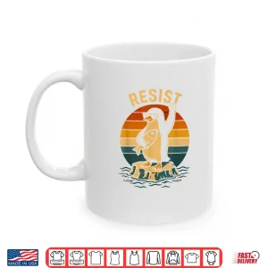 Mug Funny Penguin Resist Penguins Protest Against Tariffs Cool Shirt