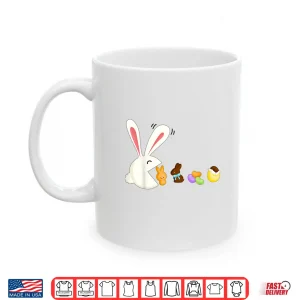 Mug Happy Easter Bunny Eating Candy Funny Boys Girls Kids Easter Shirt