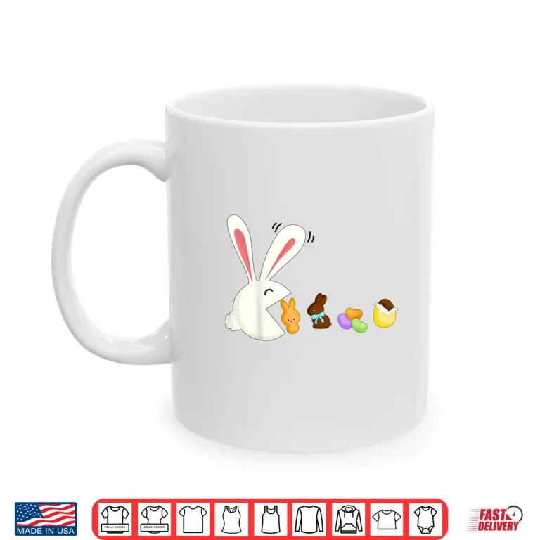 Happy Easter Bunny Eating Candy Funny Boys Girls Kids Easter Shirt 3 Mug Happy Easter Bunny Eating Candy Funny Boys Girls Kids Easter Shirt