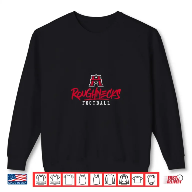 Sweatshirt Houston Roughnecks Stylized Text Shirt