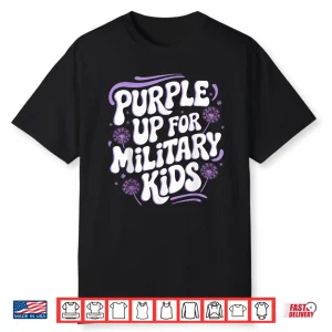 Purple Up For Military Kids Cool Month Of The Military Child Shirt