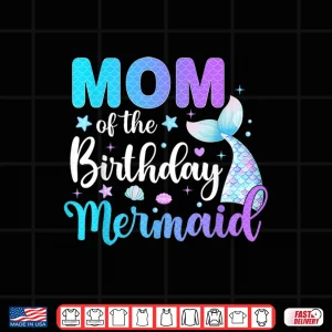 Design The Birthday Mermaid Family Matching Party Squad Shirt