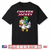 Chicken Jockey Zombie Pixel Art Zombie Gamer Funny Shirt