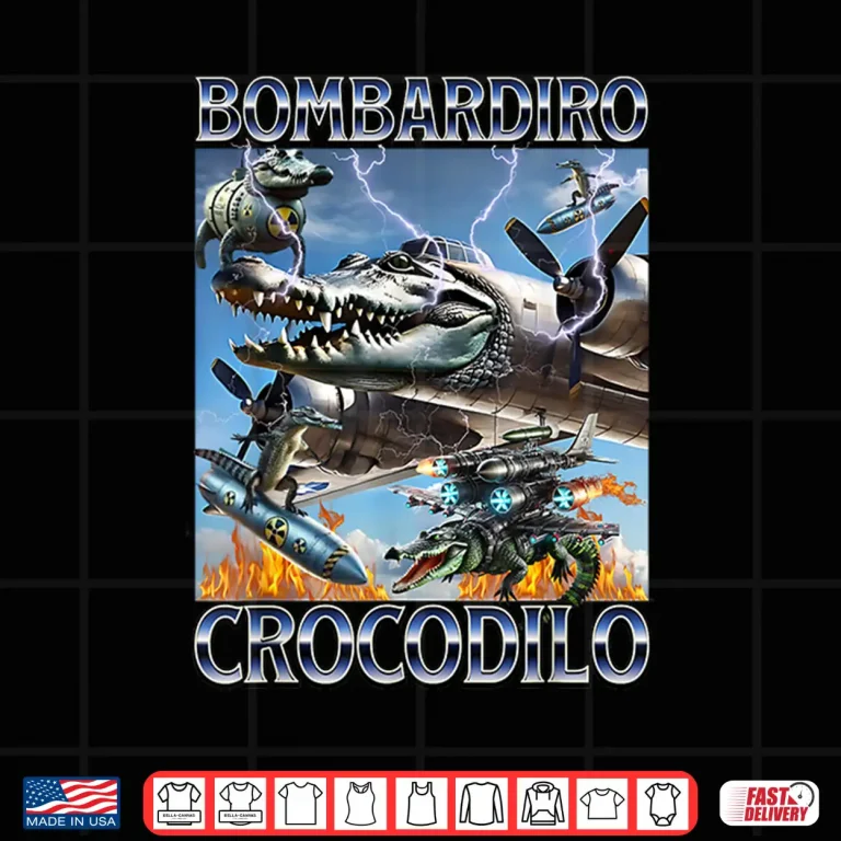 Design Bombardiro Crocodilo Italian Brainrot Meme Shirt 3