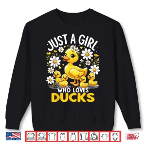 Sweatshirt Cute Duck Lover Just A Girl Who Loves Ducks Shirt