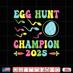 Design Easter Egg Hunt Champion Funny Dad Pregnancy Announcement Shirt