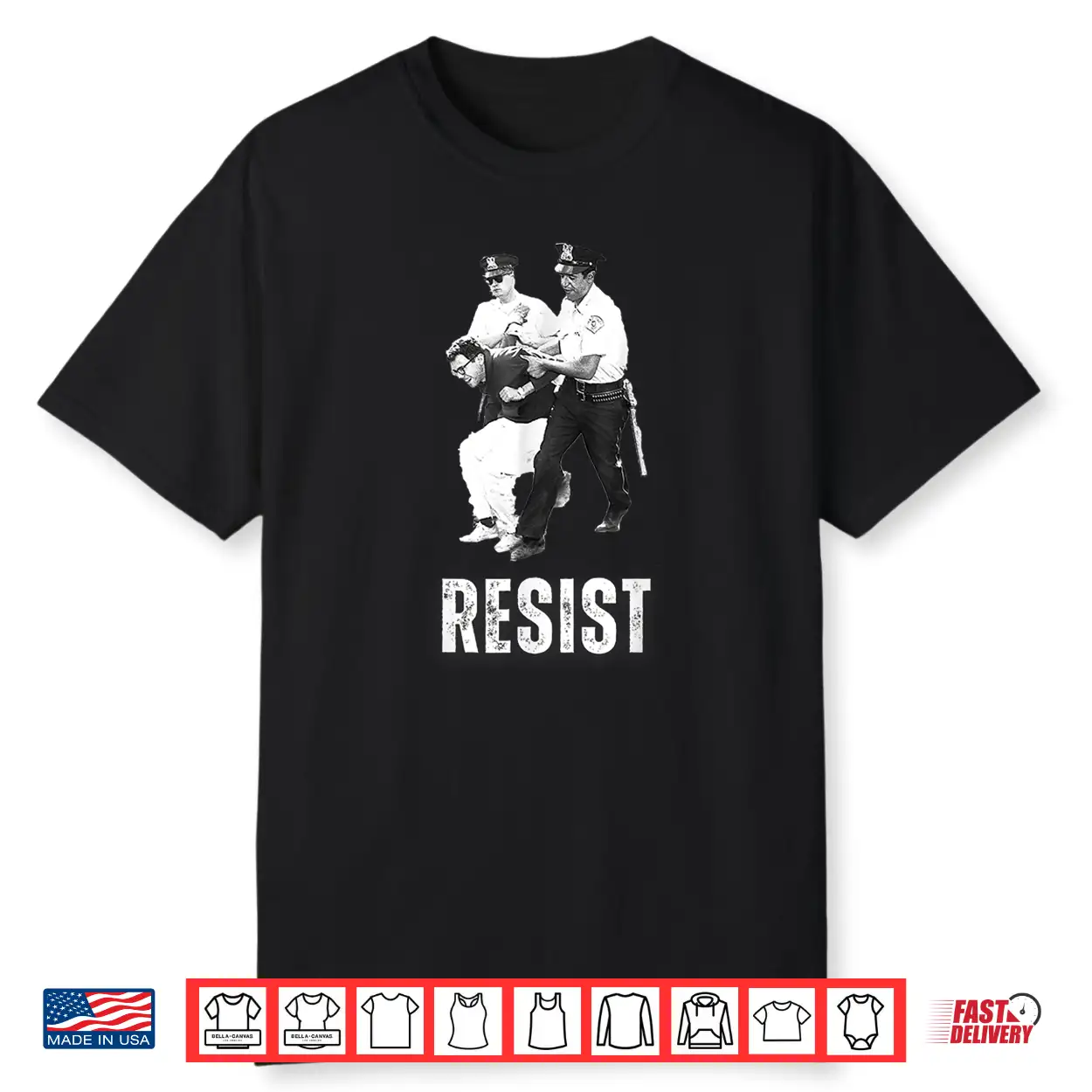 Young Bernie Sanders Arrested Resist Shirt Young Bernie Sanders Arrested Resist Shirt