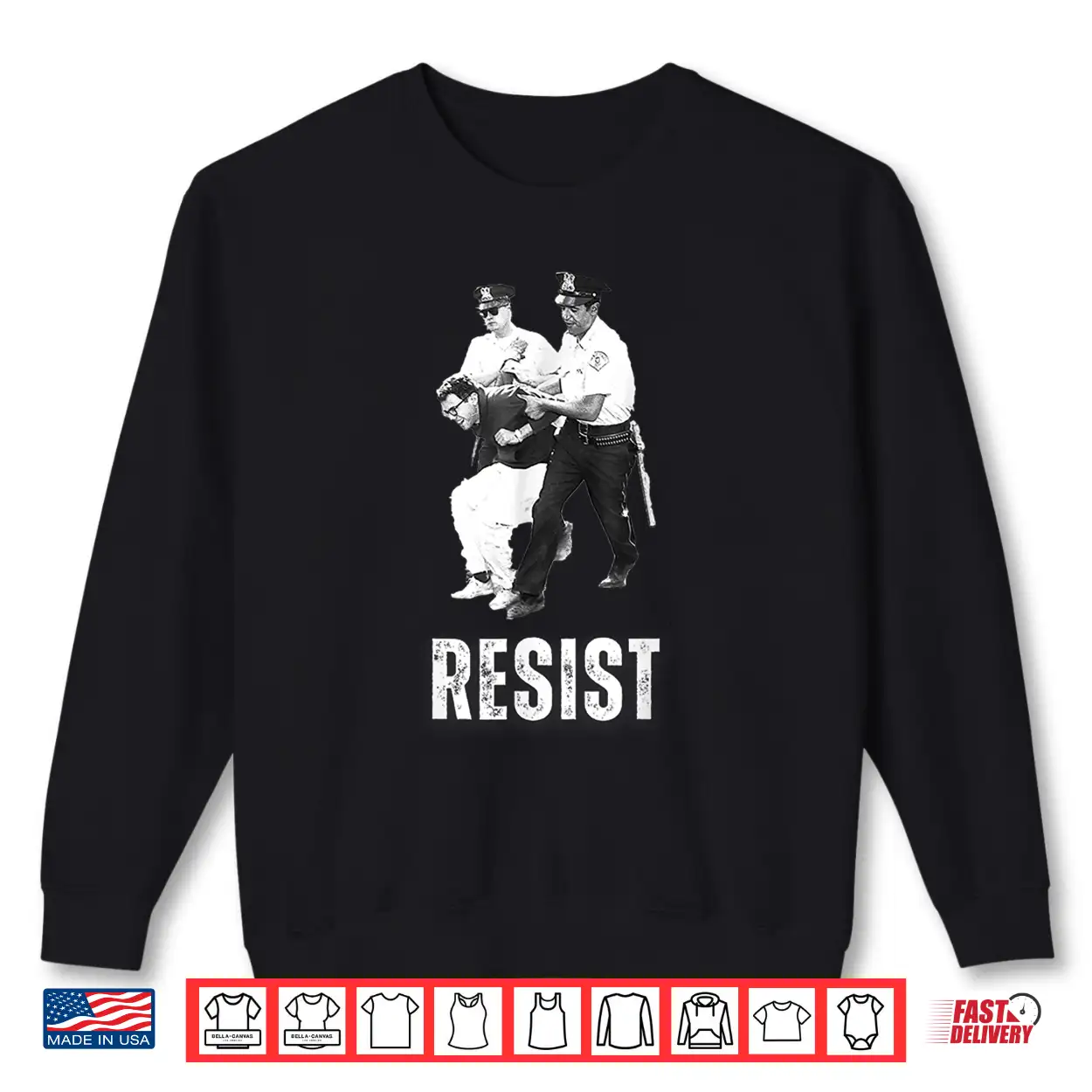 Young Bernie Sanders Arrested Resist Shirt Young Bernie Sanders Arrested Resist Shirt