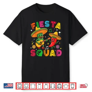Funny Cinco De Mayo Fiesta Squad Mexican Matching Shirt